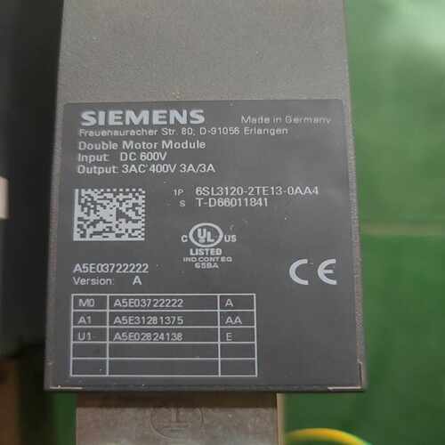 西门子6SL3120-2TE13-0AA4，双轴3A驱动器，