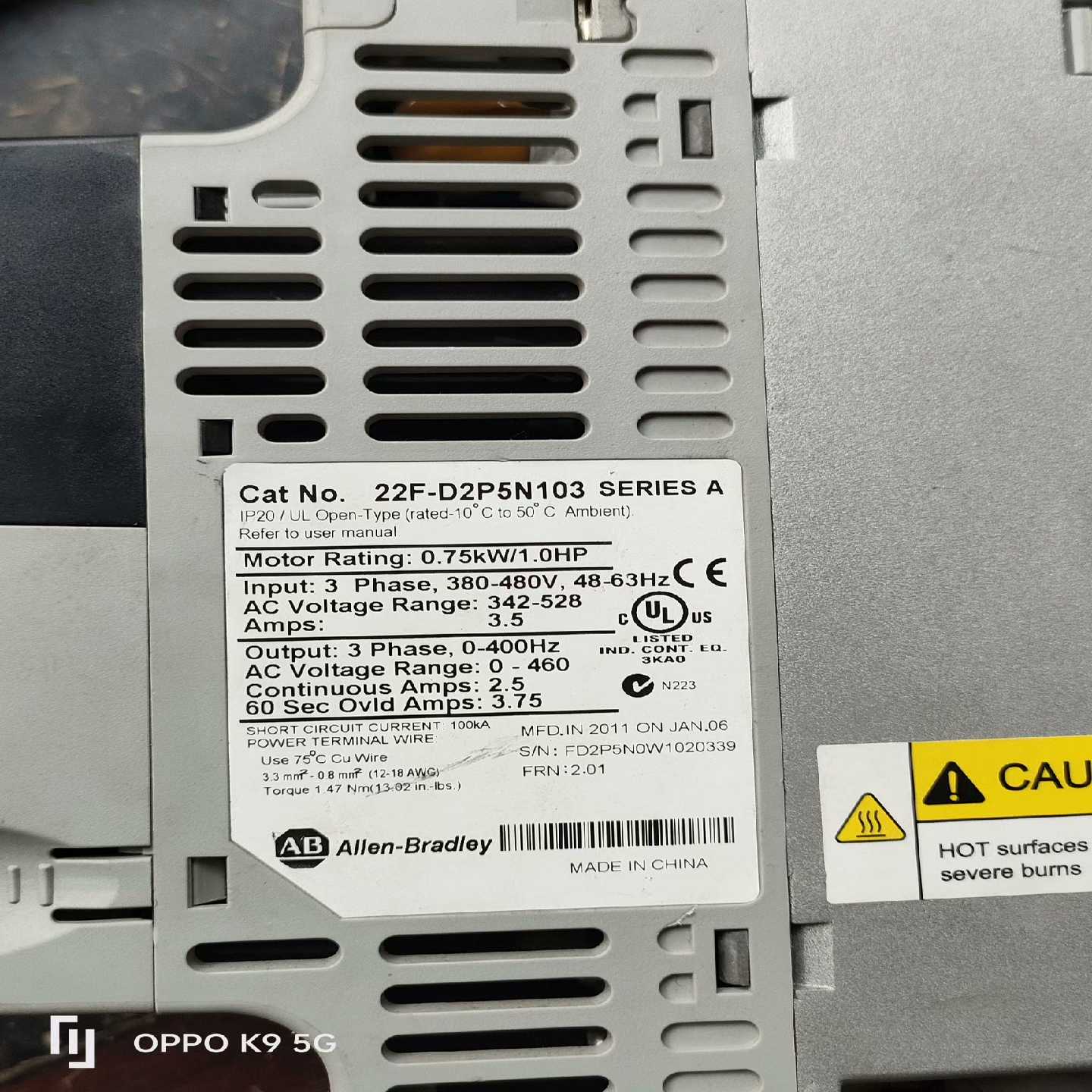 AB变频器一台0.75w包邮包好！库存的280元--议价商品