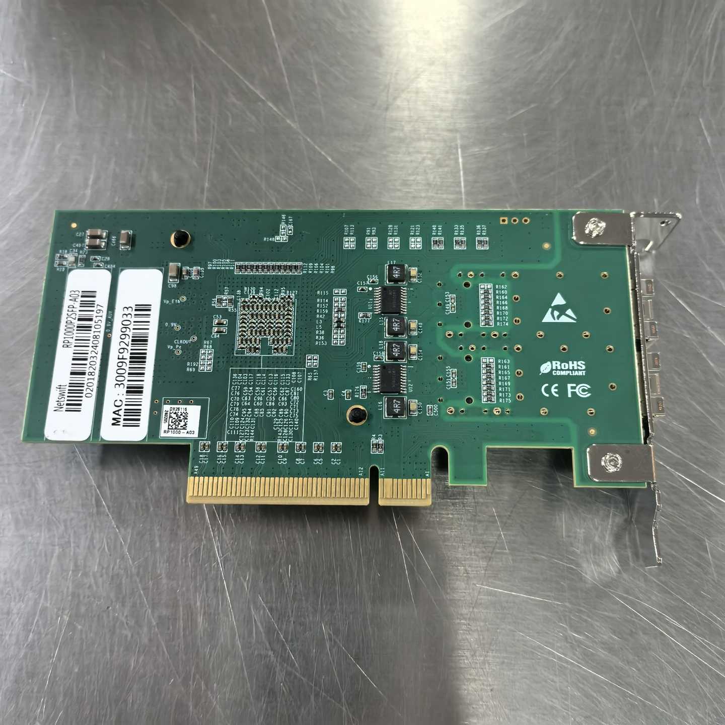 网讯RP1000P2SFP双口万兆网卡，型号RP1000P2-议价