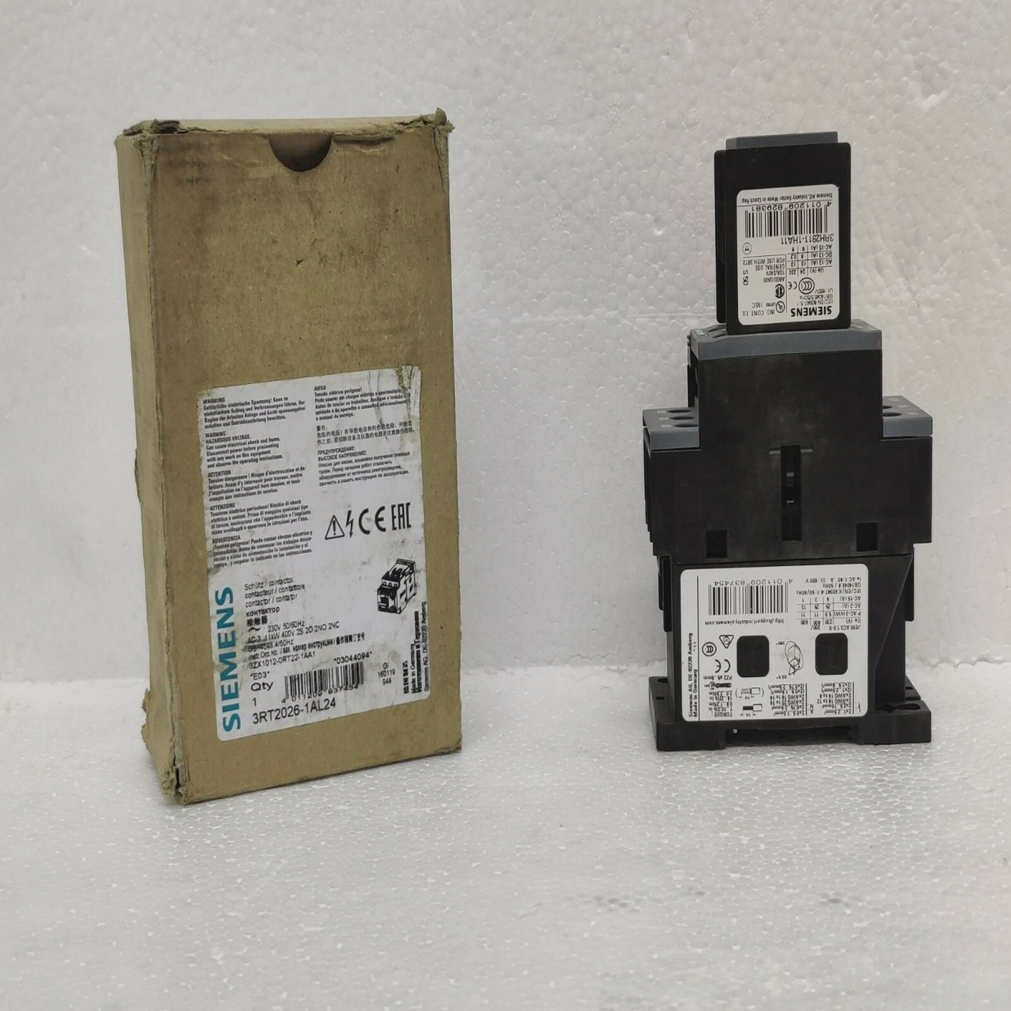 Siemens3RT2026-1AL24PowerConductor3RH2911-1HA11Switch
