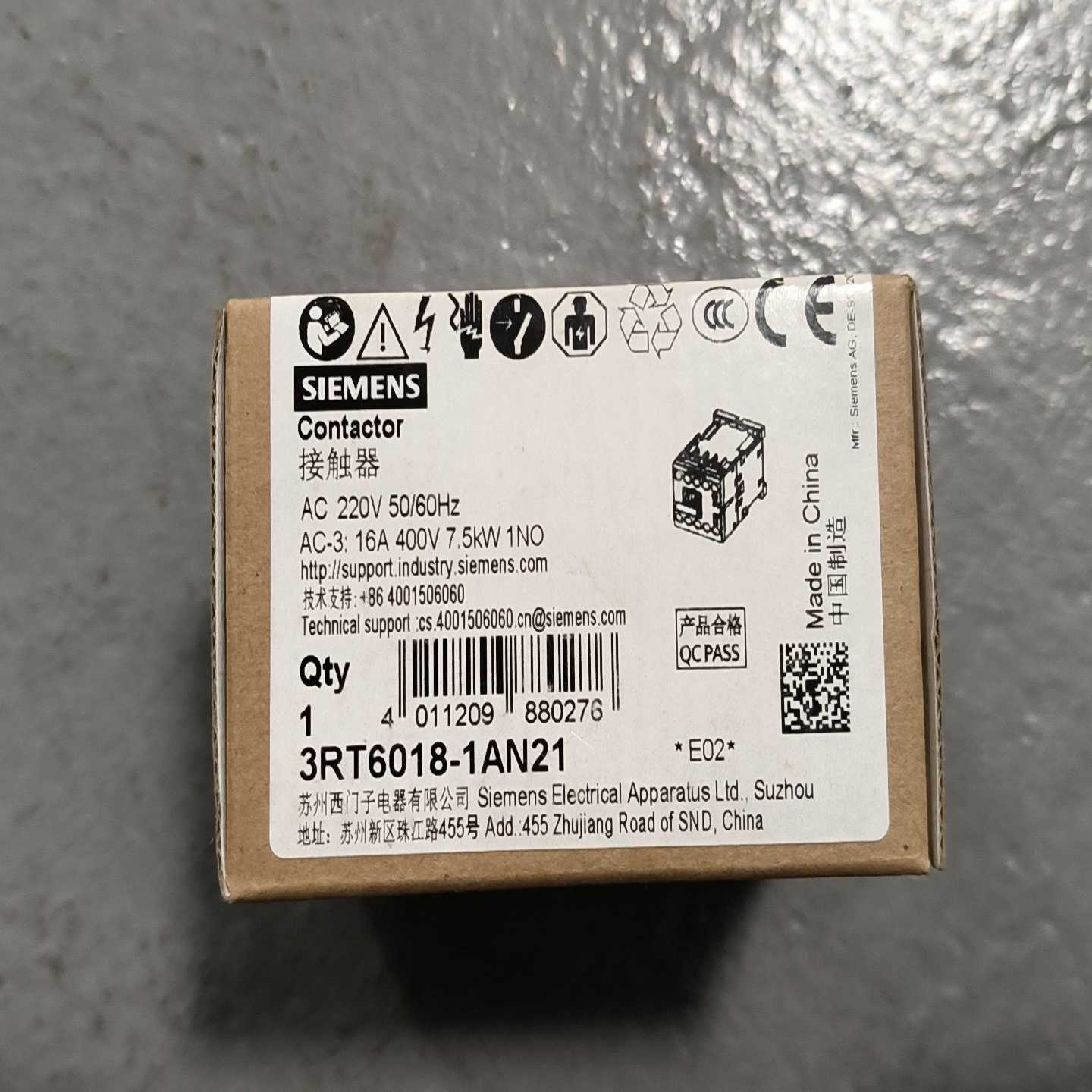 西门子3RT6018–1AN21原装正品未开封，议价#SIE--议价商品