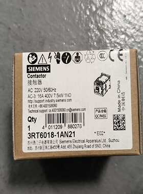 西门子3RT6018–1AN21原装正品未开封，议价#SIE--议价商品