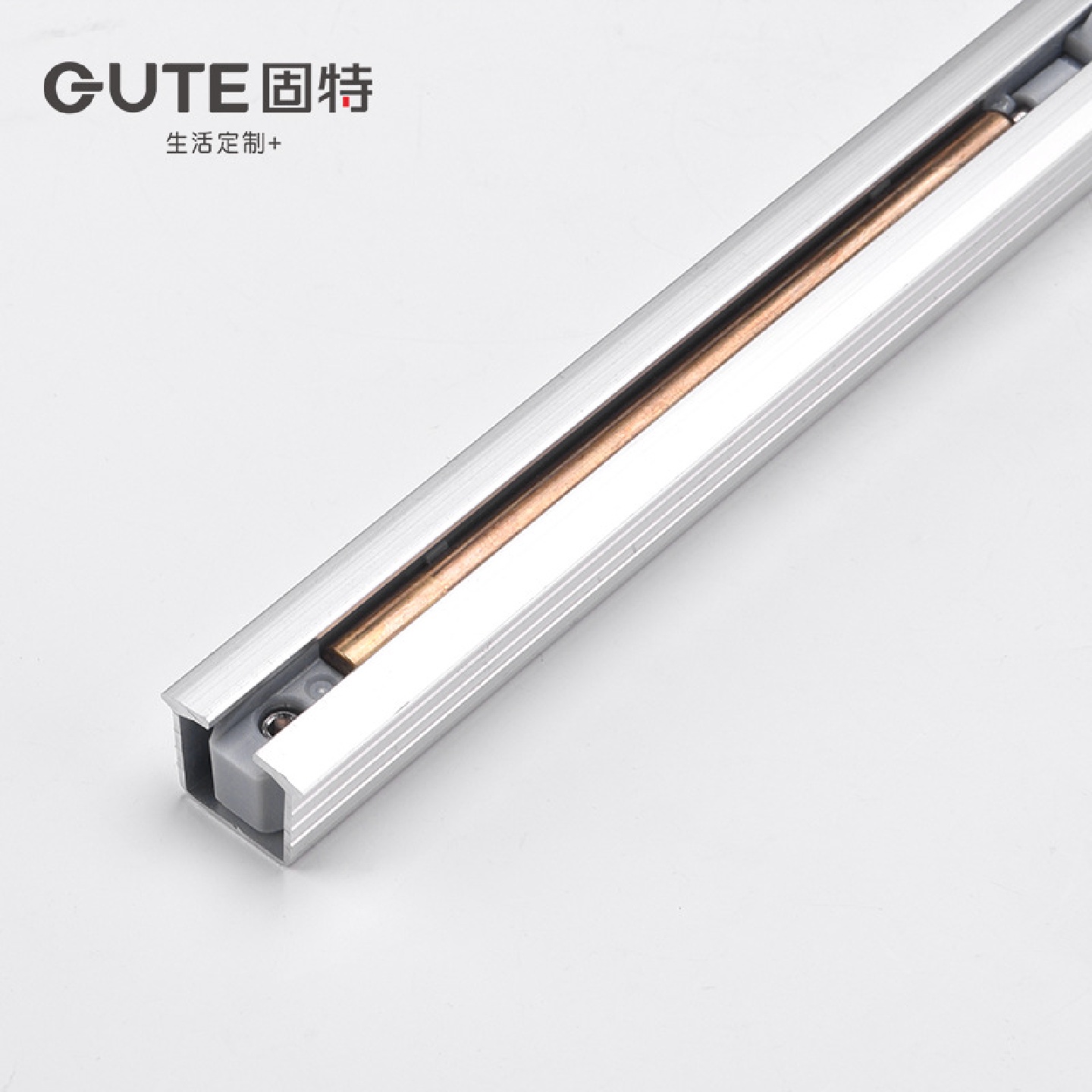 OQ5M阻尼吊轮吊轨双向缓冲推拉门移门滑轮衣柜木门隐藏嵌入导轨