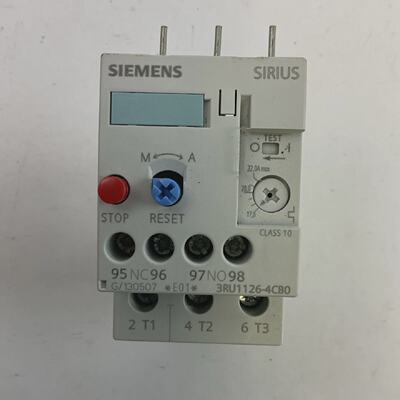SIEMENS 3RU11264CB0 OVERLOAD RELAY 600VAC 60A