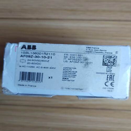 咨询-ABB接触器AF09Z-30-10-21