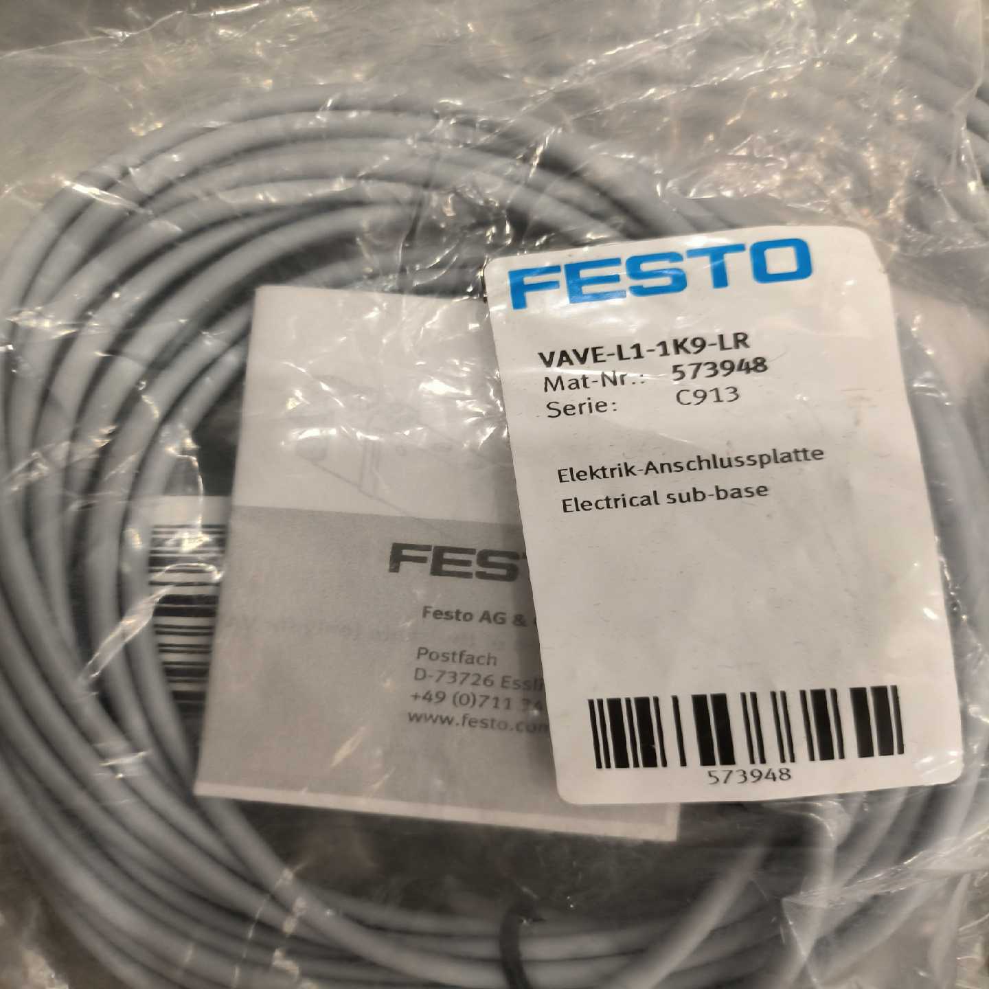 费斯托573948VAVE-L1-1K9-LR询价
