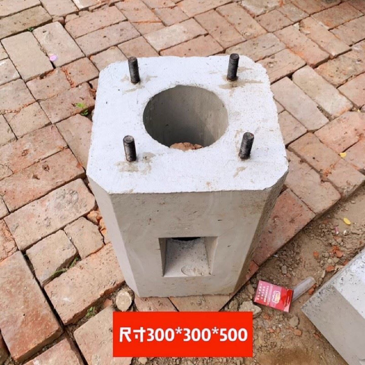 水泥基础预埋件地笼路灯杆混凝土底座监控杆水泥墩预制庭院灯底座