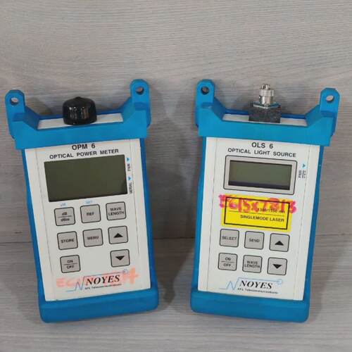Noyes OPM6 Optical Power Meter  OLS6 Optical Light Source  T