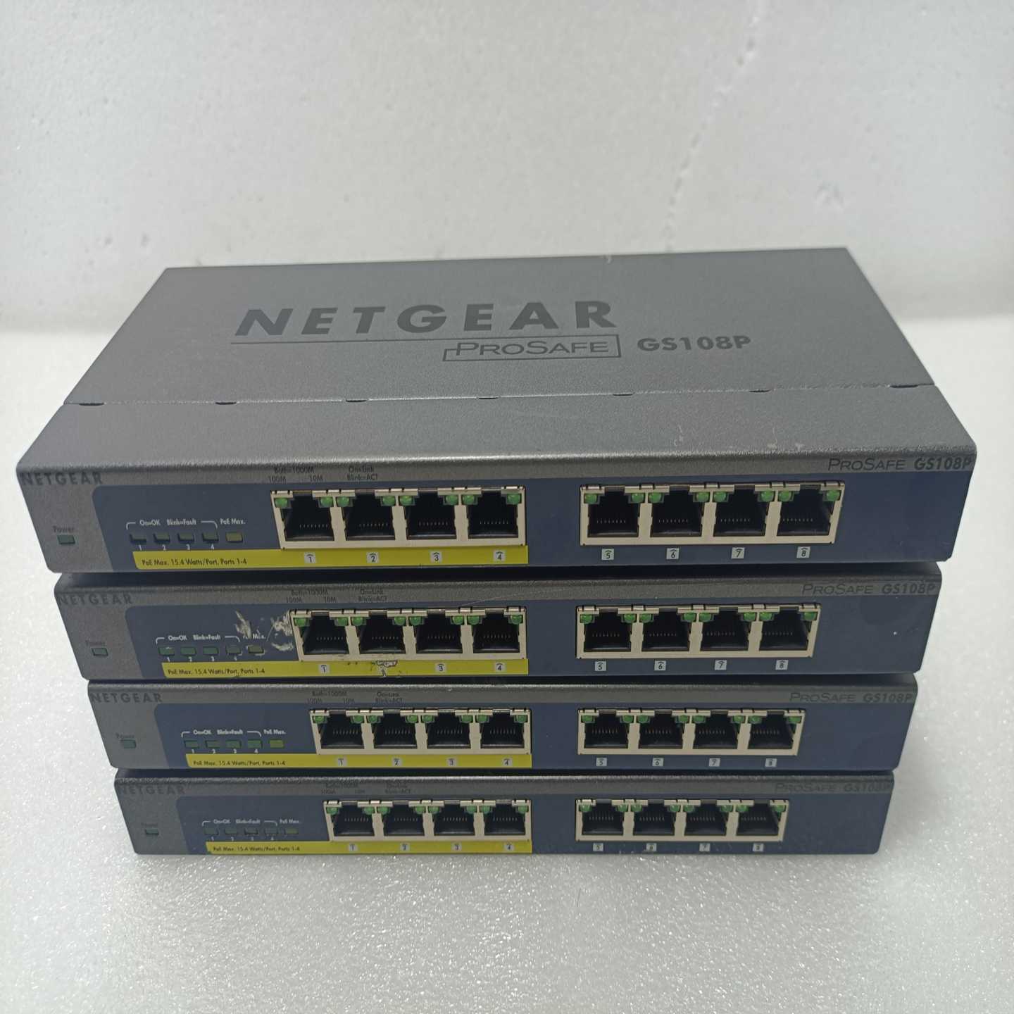 询价~NETGEAR GS108P 8端口PoE交换机 带