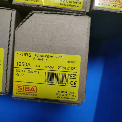 Siba熔断器SQB31250A1250VaR20-询