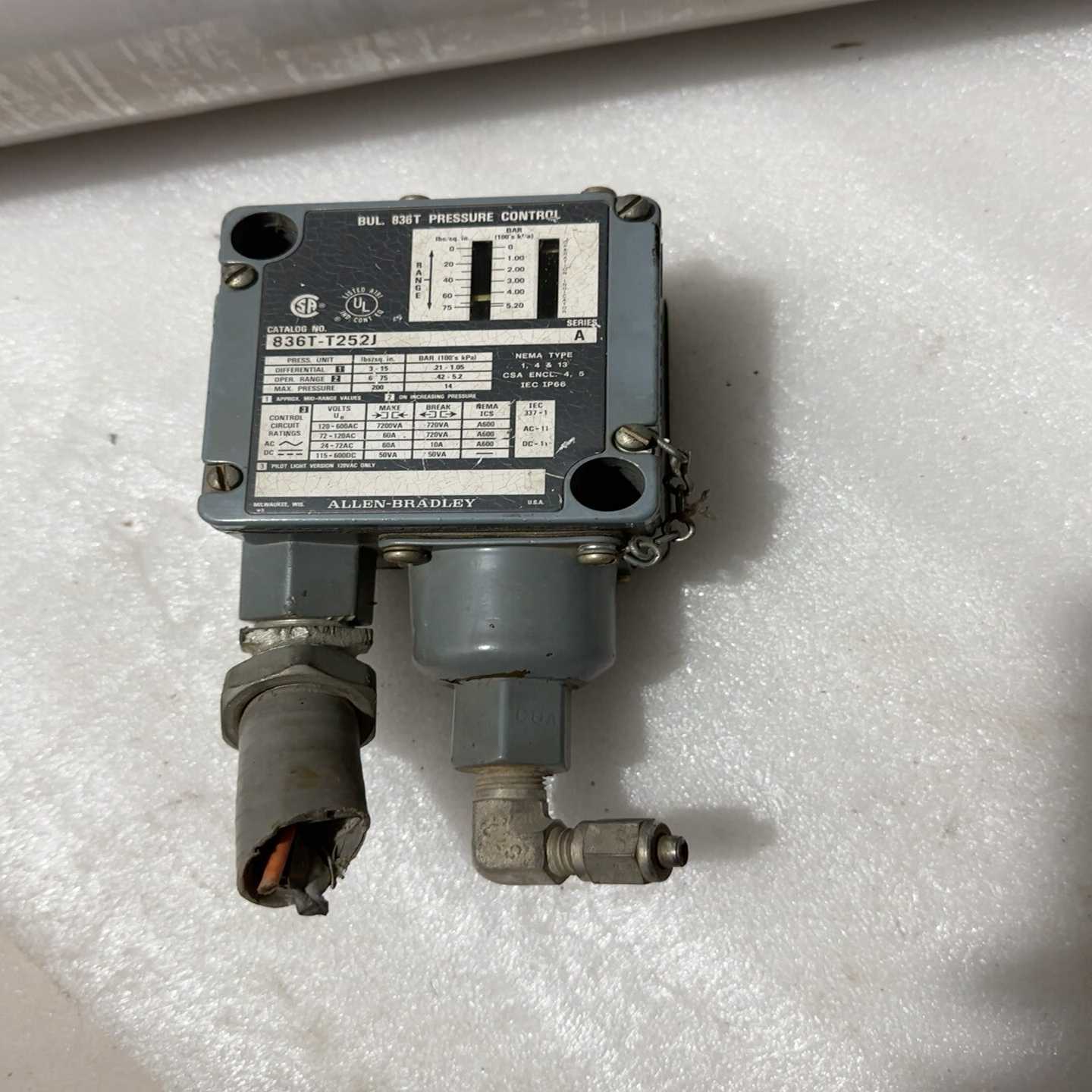 AB罗克韦尔压力传感器836T-T252J,实物图片,功询价