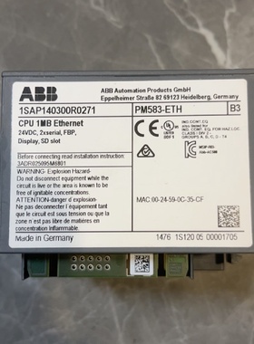 ABBPM583ETHCPU模块型号1SAP1403-议价