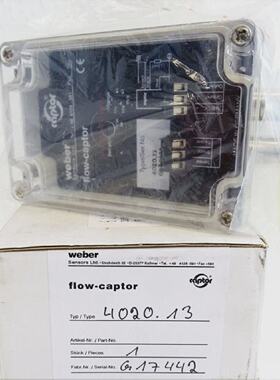 Weber flowcaptor 4020.13 G17442 Durchfluss Auswerter unusedO