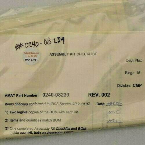 024008239  AMAT NEW RETROFIT KIT CHANNEL SCREEN ADAPTER 14 W