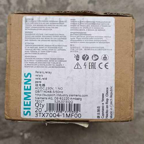 询价~继电器3TX7004-1MF00，库存余料