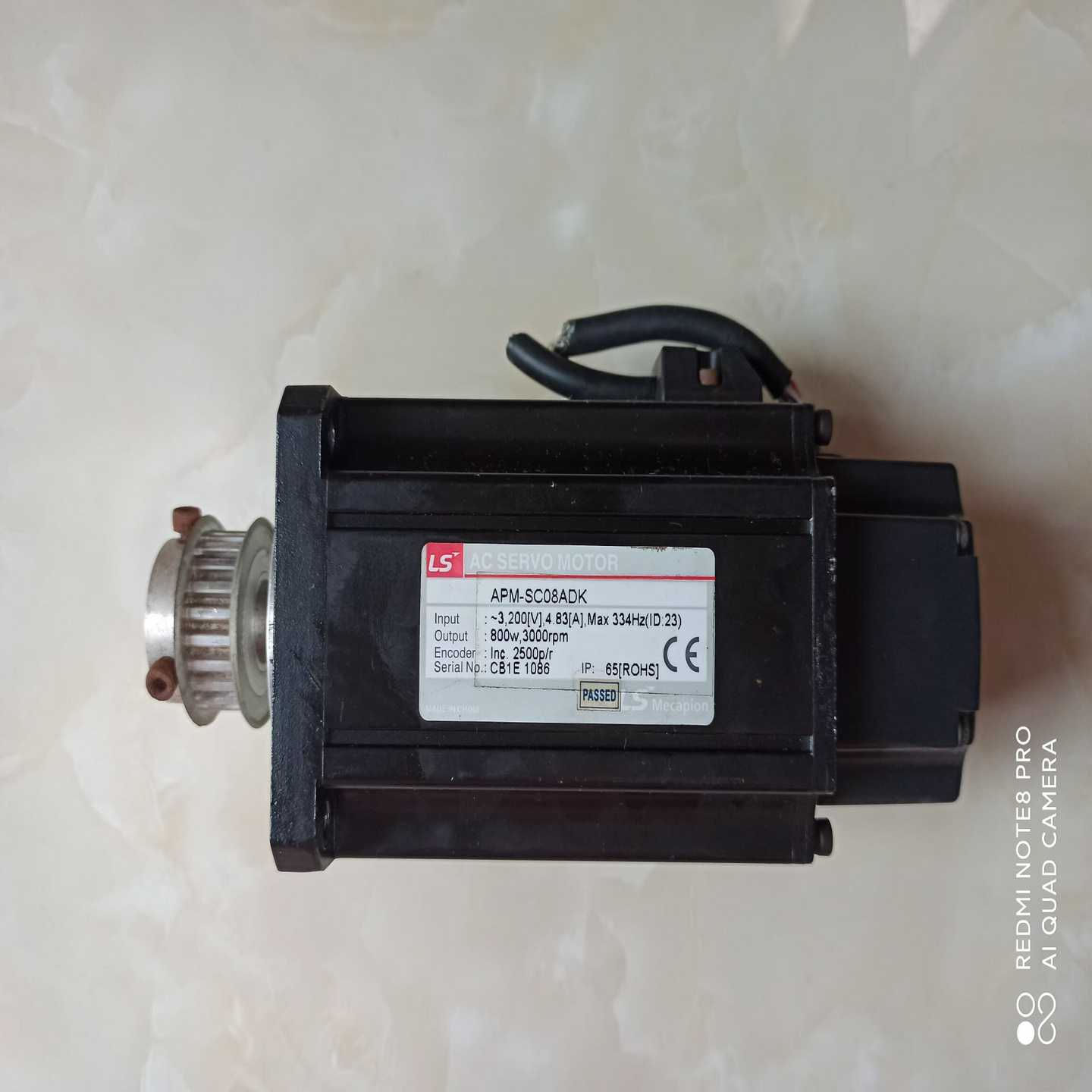 询价LS伺服电机800WAPM-SC08ADK，1台