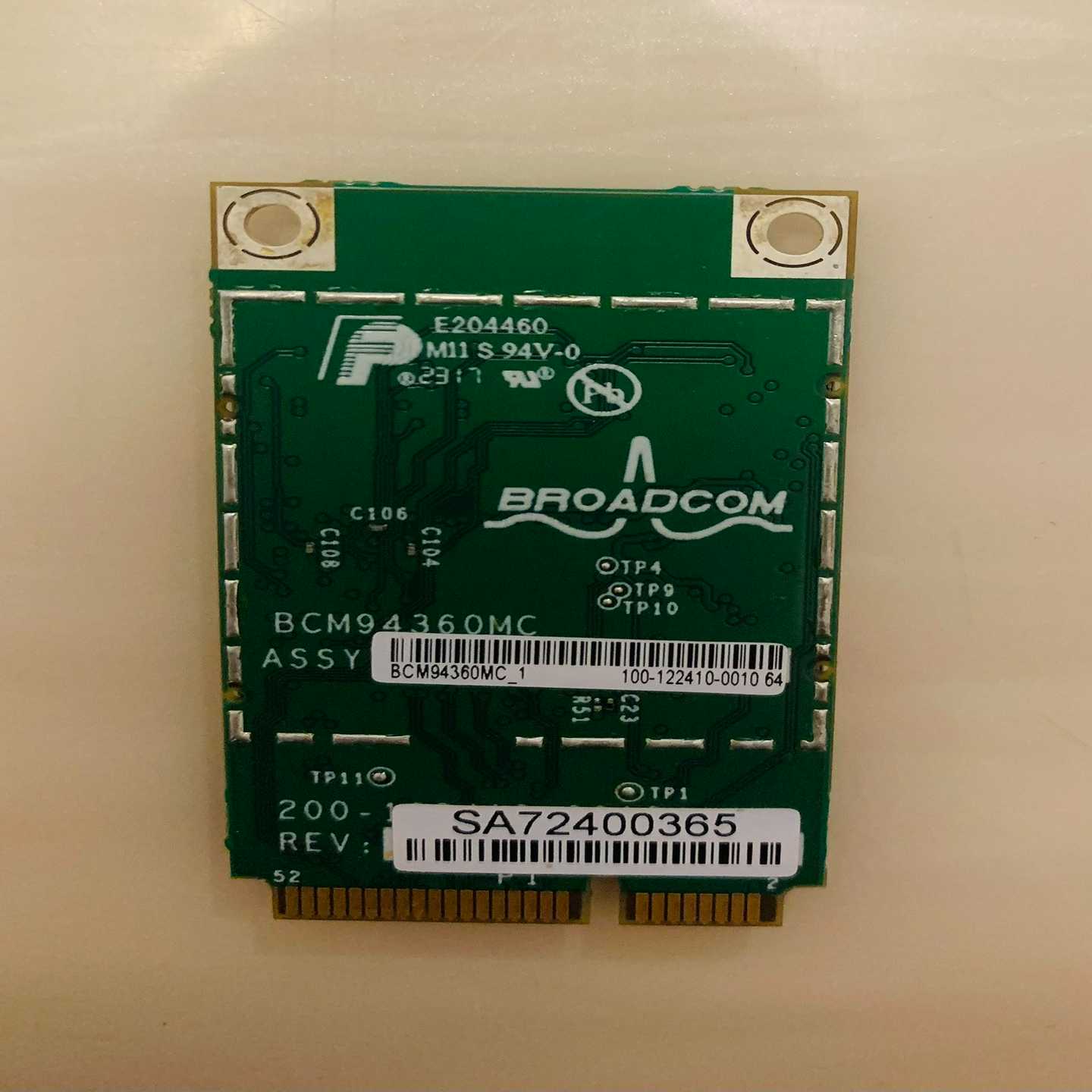 询价~Broadcom 博通 BCM94360MC_1, 支持11
