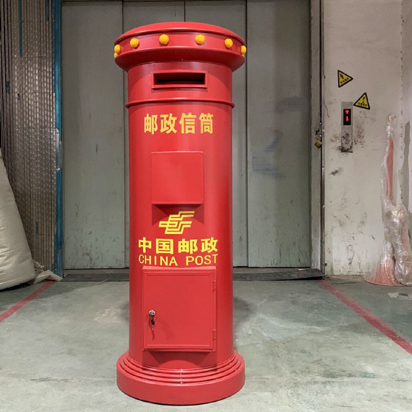 定制中国邮政信箱复古邮筒加油机摆件店铺幼儿园装饰摆件店铺橱窗