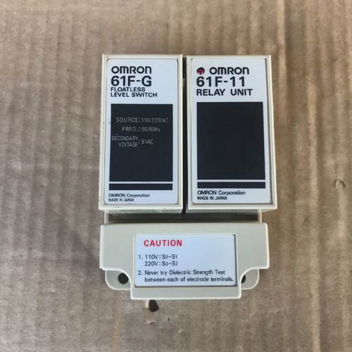 OMRON 61FG FLOATLESS LEVEL SWITCH WITH 61F11 RELAY UNIT 61FG