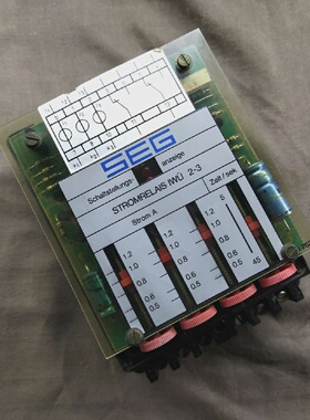 SEG Stromrelais IWU 23 Over Current Relay IWU23S FA76409089