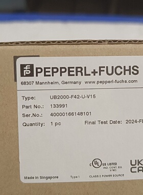 议价倍加福超声波传感器UB2000F42UV15紧拆封