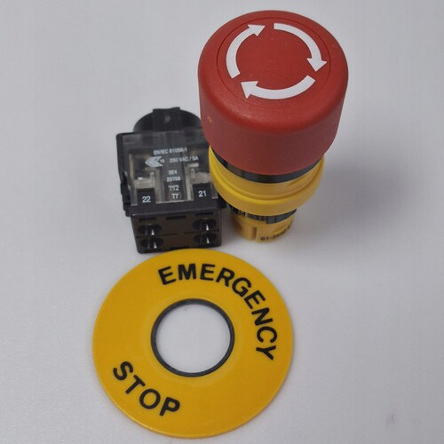 EAO61E-StopSwitch16mmTwistRelease2NC250V5A61-3440.