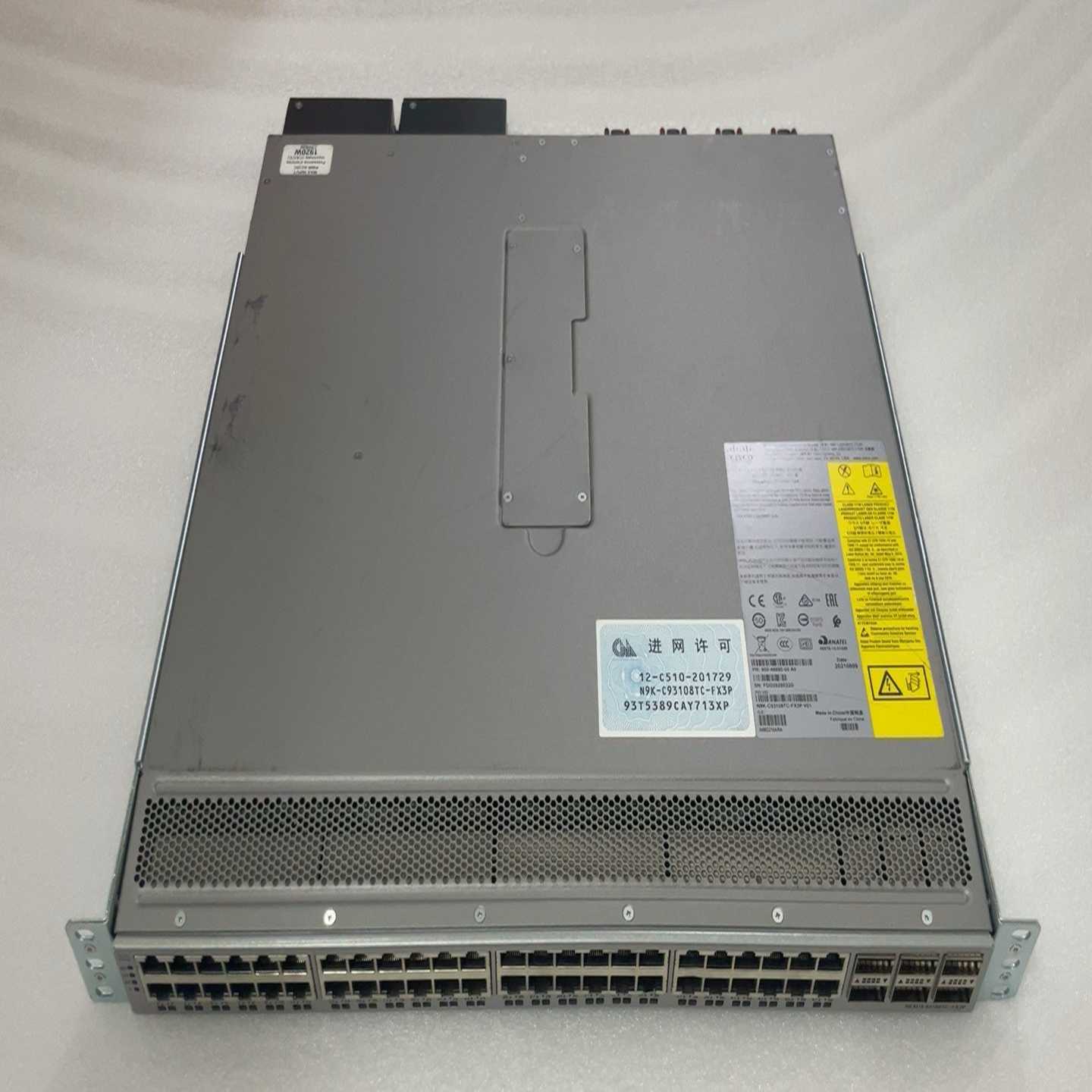思科cisco N9K-C93108TC-FX3P 48口万~议价