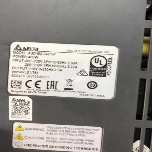 议价台达400W伺服驱动器ASD-B2-0421-F拆机成色好