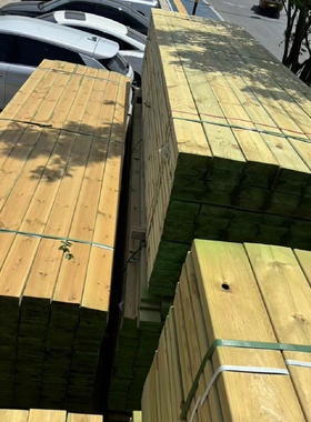 防腐木地板户外露台实木板材碳化木庭院阳台吊顶室外木龙骨木条