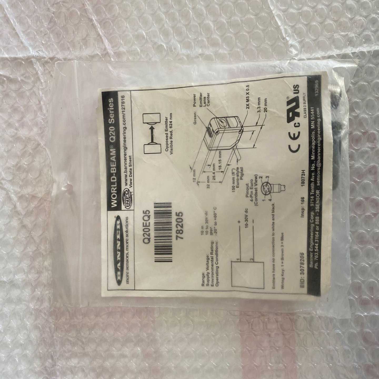 邦纳光电开关Q20EQ5nQ20PRQ5