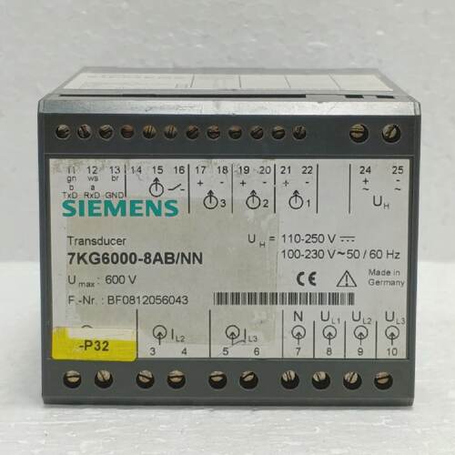 Siemens 7KG60008ABNN SIMEAS T Transducer 110230V Used Missin