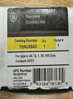 GEGENERALELECTRICTHAUX64DAUXILIARYCONTACTKIT**NEWIN