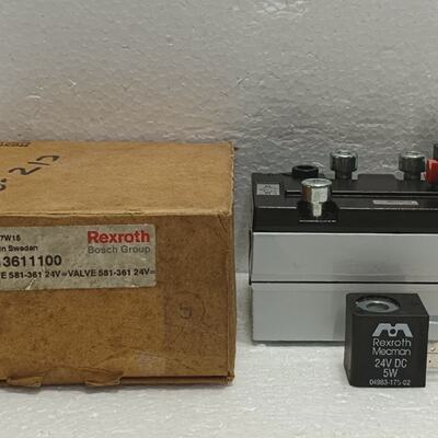 Rexroth 5813611100 Pneumatic Valve 581361 Type 1 24V DC 5W C
