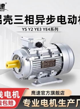 YS6324/0.18kwY2-71M2-4级0.37KWYS-90L-2铝壳三相异步电动机380V
