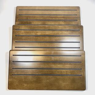 Cruisers Yachts Treaded Ebony Oak 3Stair Replacement Steps 1