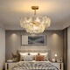 后现代简约轻奢玻璃吊灯法式 复古客厅吊灯玻璃贝壳餐厅灯卧室灯具