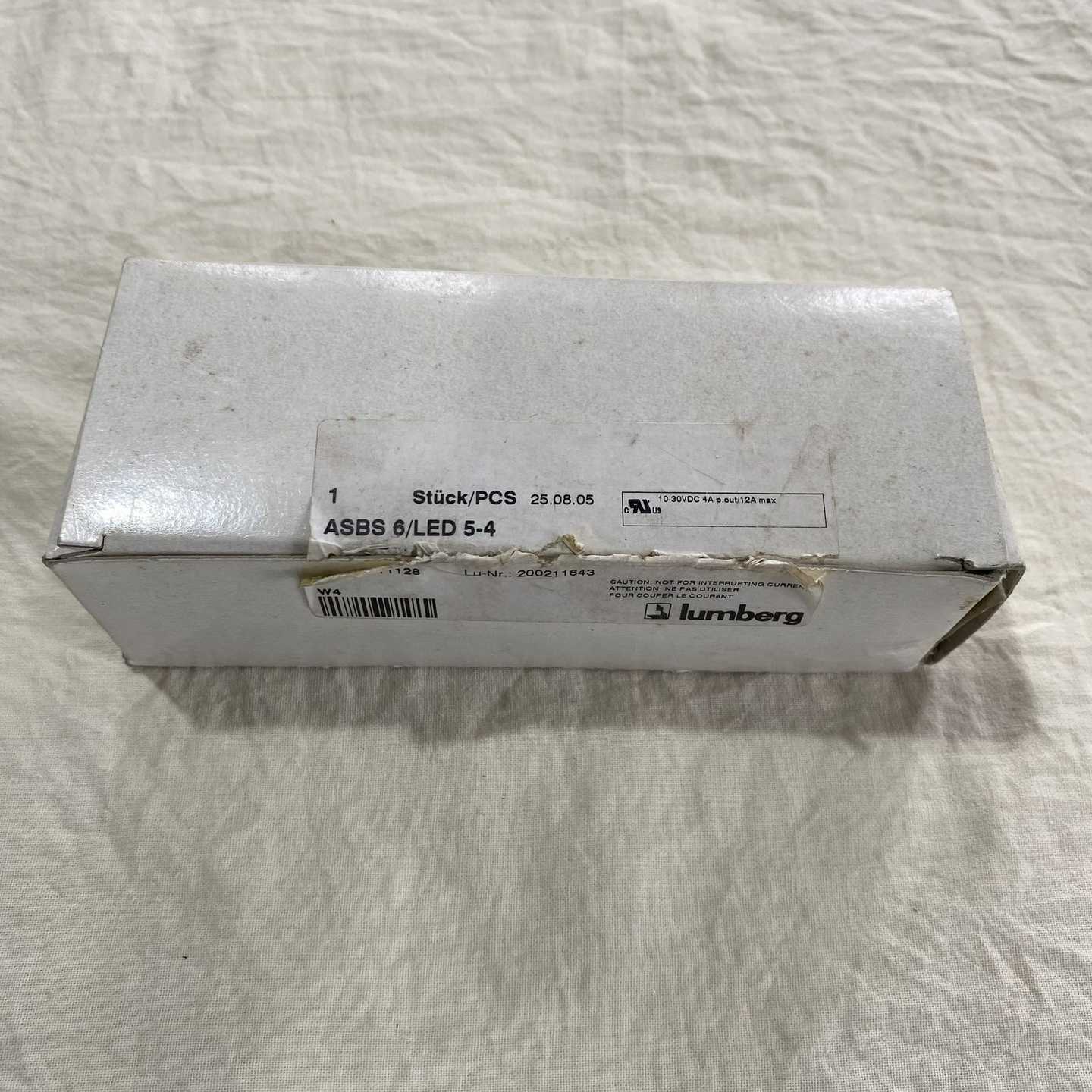 德国Lumberg隆堡ASBS6/LED-5/4传感器分线--议价商品