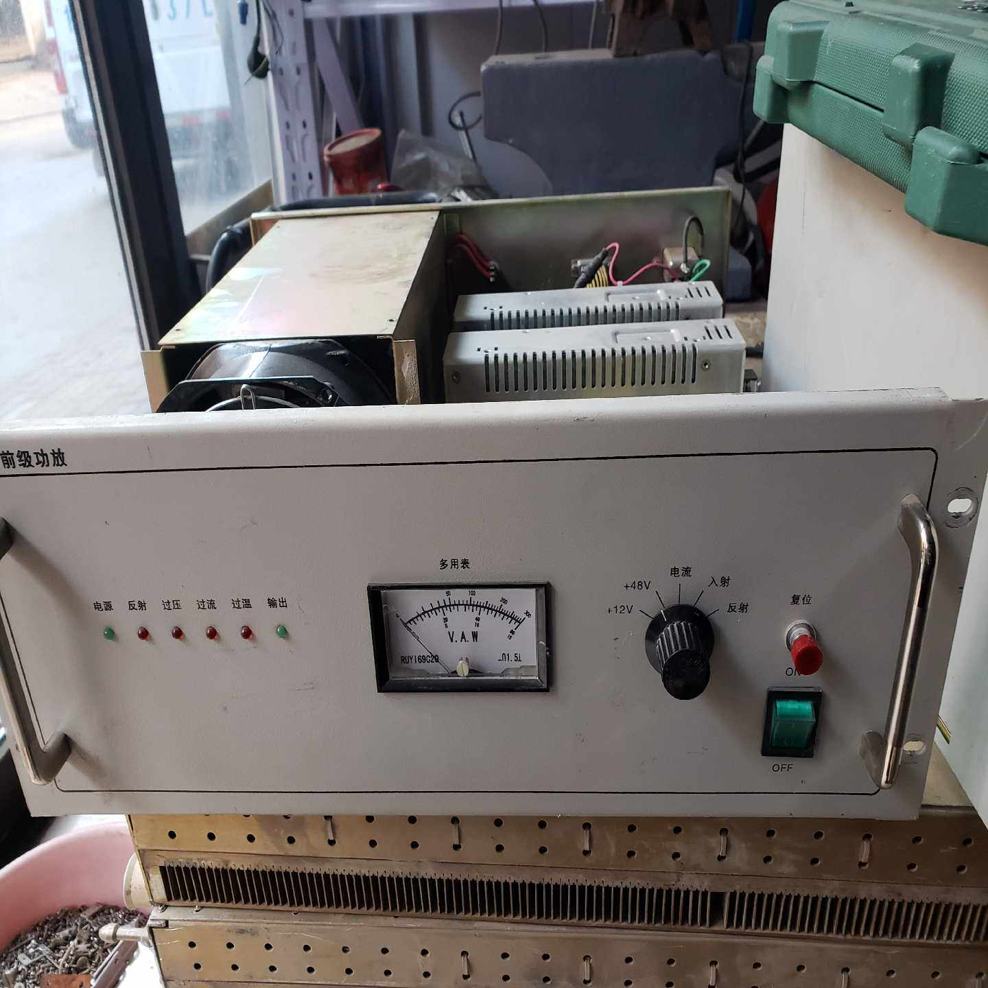 电台功放，里面用一个BLF278功放板，自带48V大电流电源-议价