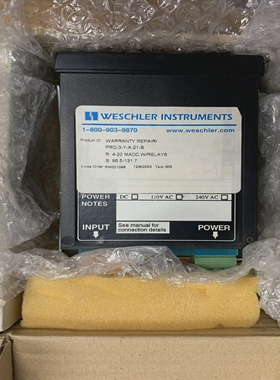 WESCHLERINSTRUMENTSPRO-3-Y-A-21-SDIGITALINTERFACE110VAC