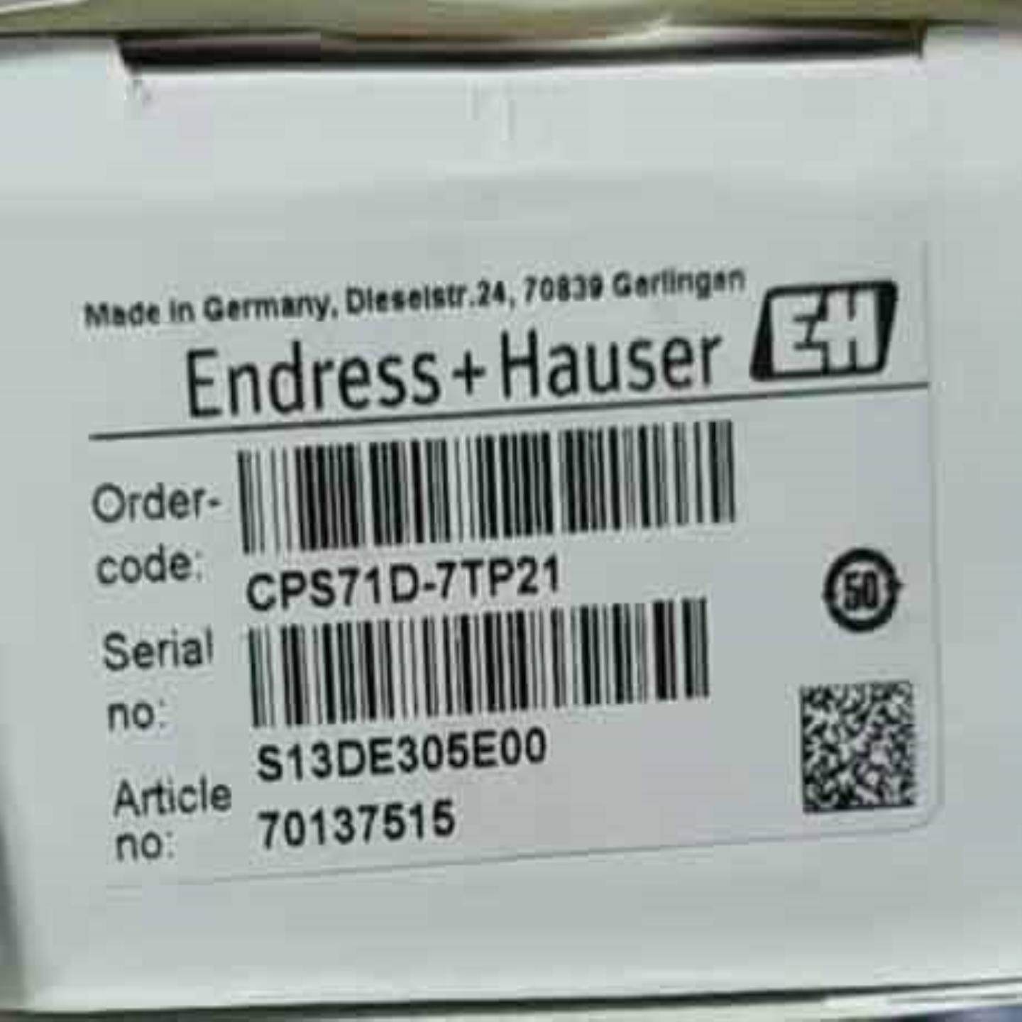 配件现货E+H恩德斯豪斯CPS71D-7TP21议价E+H电极CPS71D-7议价