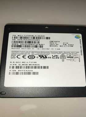 三星现货20个2.5寸PM1643a3.84TB--议价商品