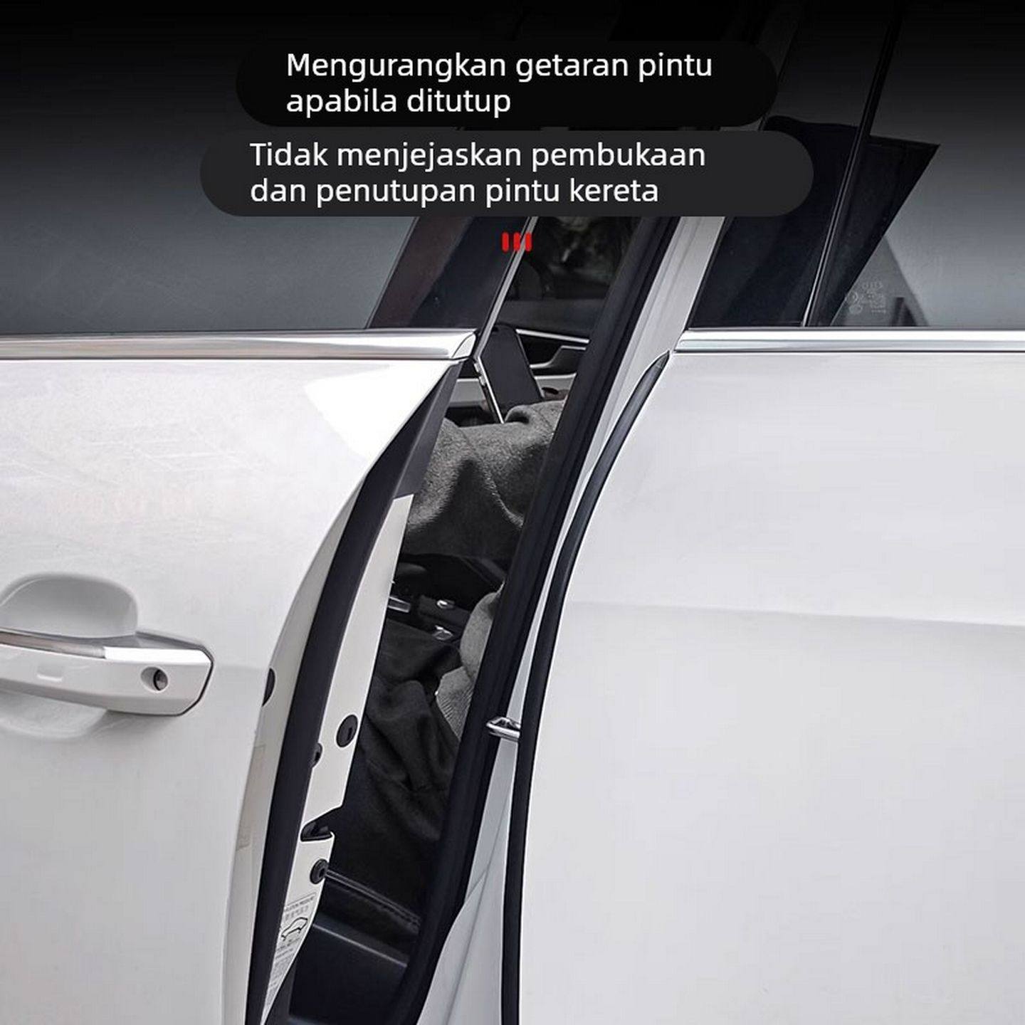 适用日产逍客/劲客/蓝鸟/骐达/途乐/楼兰B柱隔音密封条中控防尘条