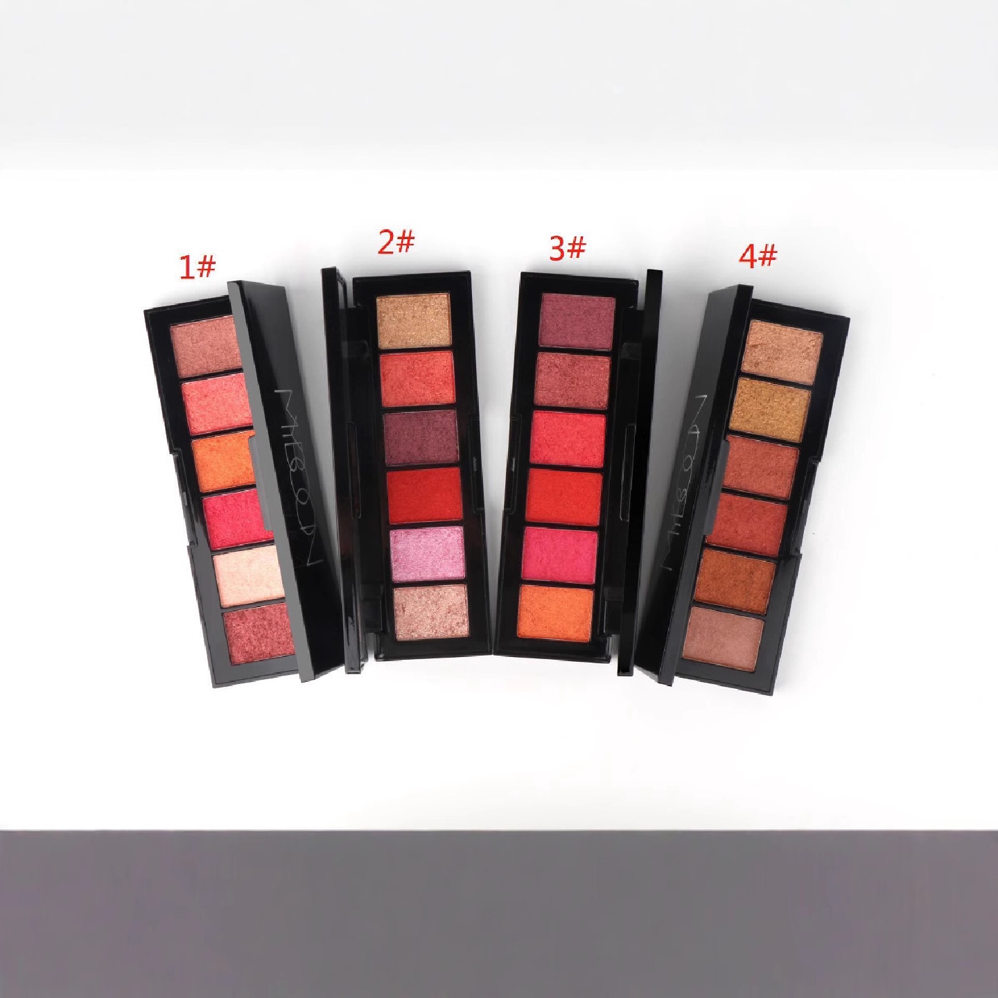 MYBOON魅丽邦恩 六色眼影盒带刷易上色不飞粉湿粉眼影盘4色B32