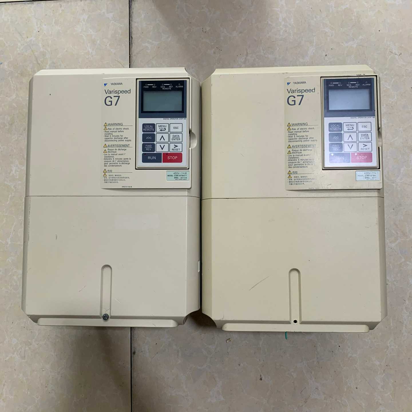 CIMR-G7B4011安川G7变频器，成色如图，质量包（地坛设备）