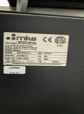 议价MKS ASTRONhf+ 等离子体电源型号AX7665-