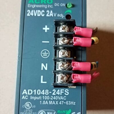 【询价】台湾ACRO导轨开关电源AD1048-24FS，成色