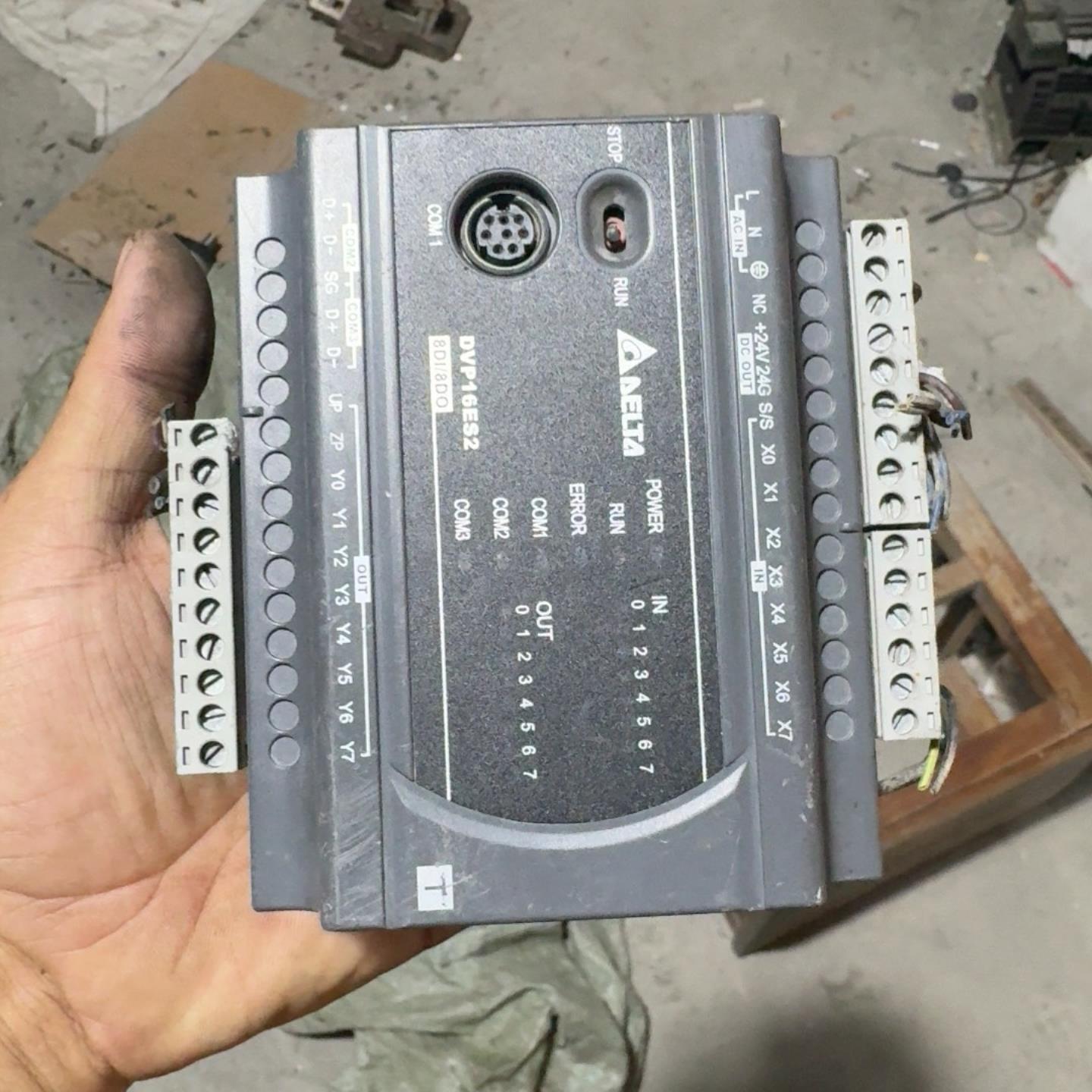 【请询价】台达PLC DVP16ES200T二手拆机实物拍摄成色