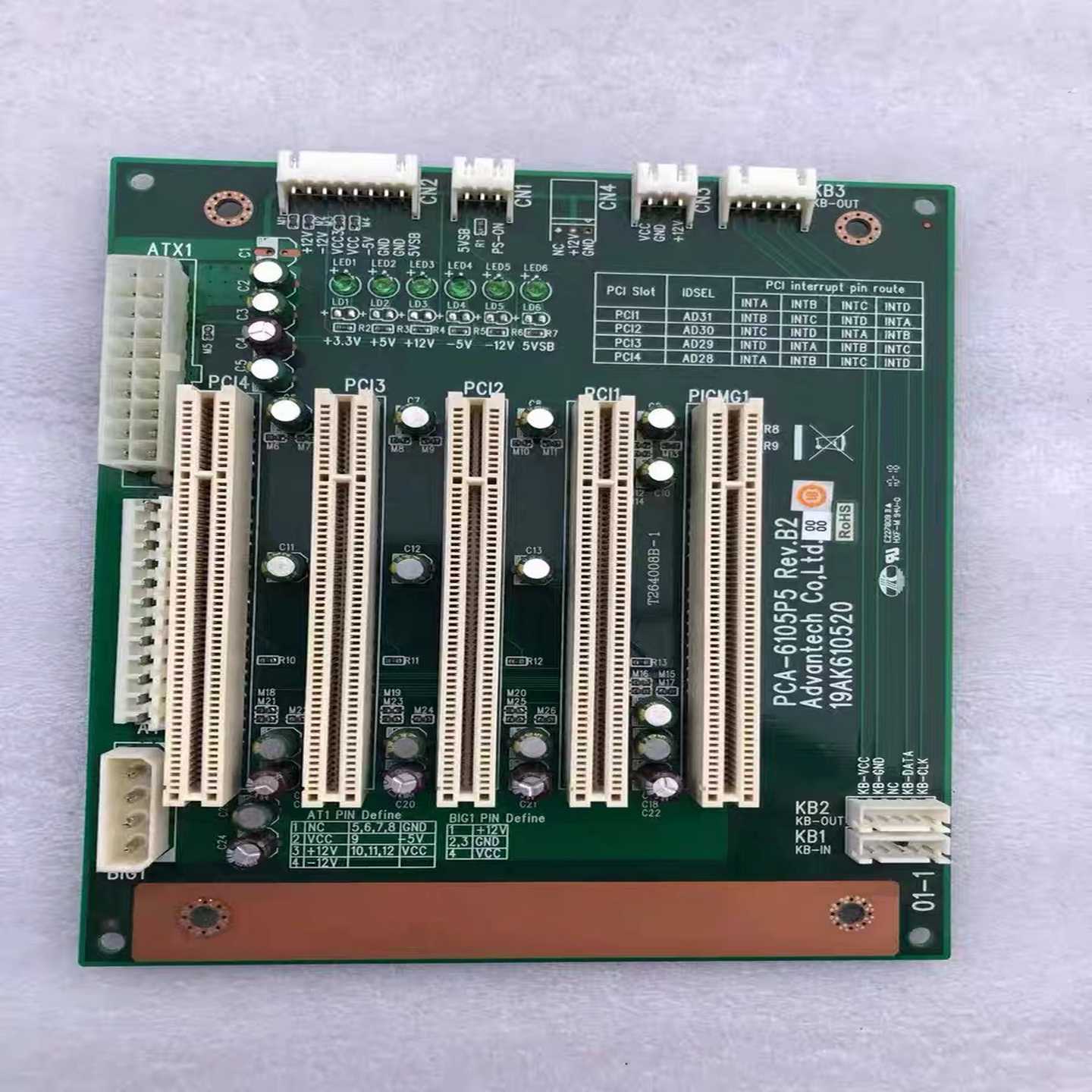 工控机底板PCA-6105P5REV.B2PCI总询价