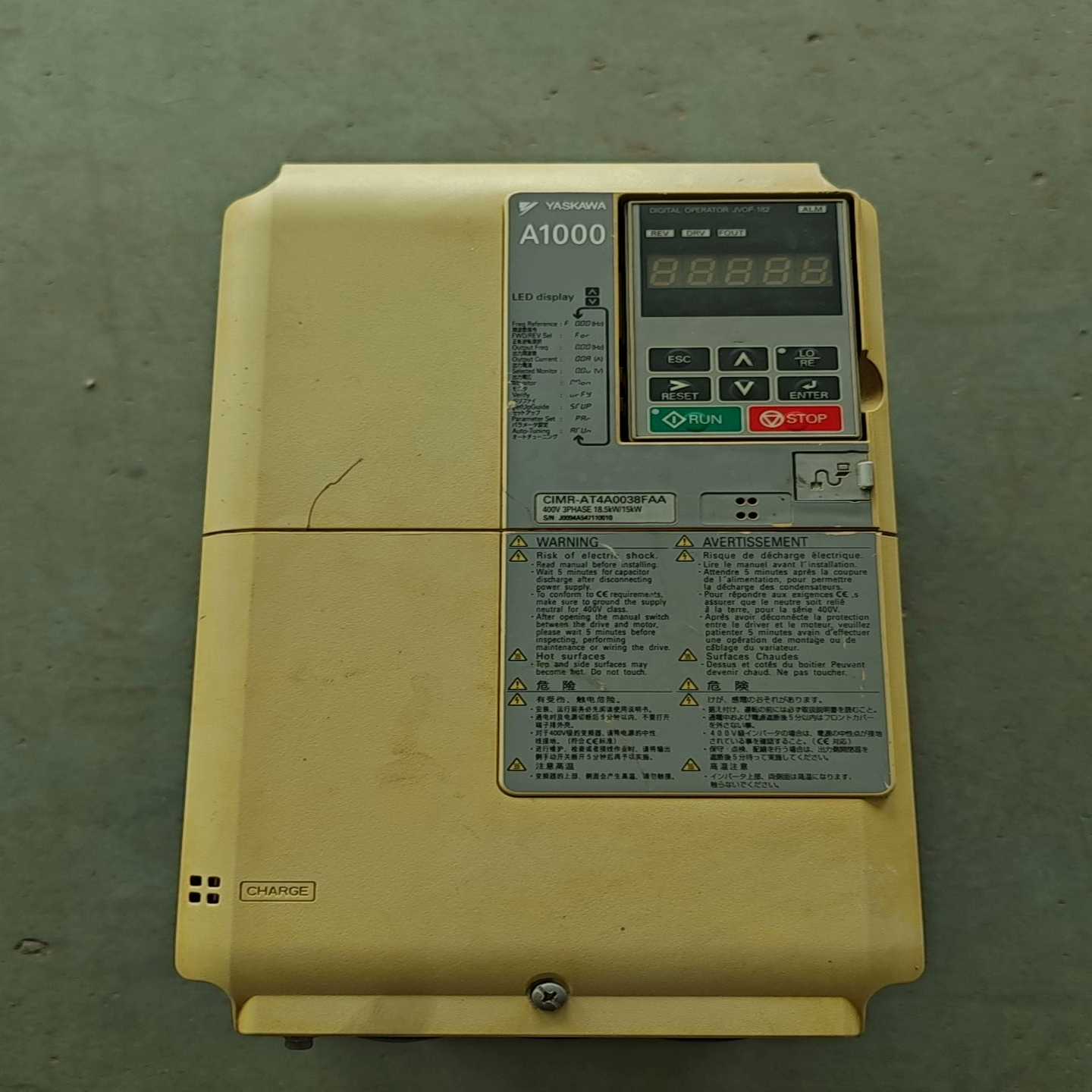 CIMR-AT4A0038FAA安川A1000变频器，询价