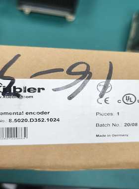 德国库伯勒增量编码器，型号8.5020.D352.1024，议价